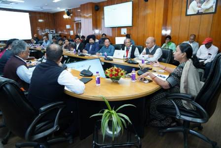 देहरादून में होने वाली आपदा प्रबंधन की 6वीं अंतरराष्ट्रीय सम्मेलन के मद्देनजर बैठक का आयोजन