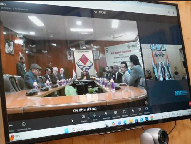 उत्तराखंड में भूतापीय ऊर्जा के अन्वेषण और विकास में जुड़ेगा नया आयाम, आइसलैंड की कंपनी  VERKIS के मध्य संपादित हुआ MoU