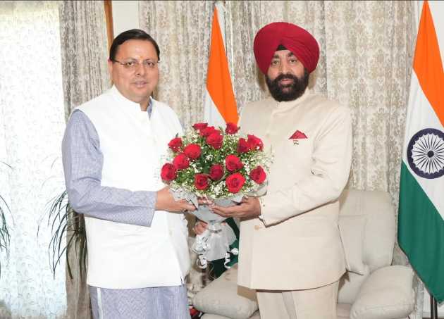 राज्यपाल से मुख्यमंत्री पुष्कर सिंह धामी ने मुलाकात की